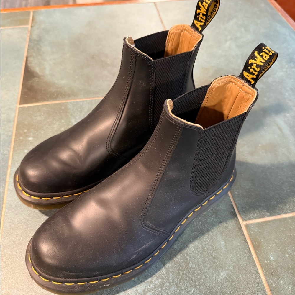 Dr. Martens Black Leather Chelsea Boots